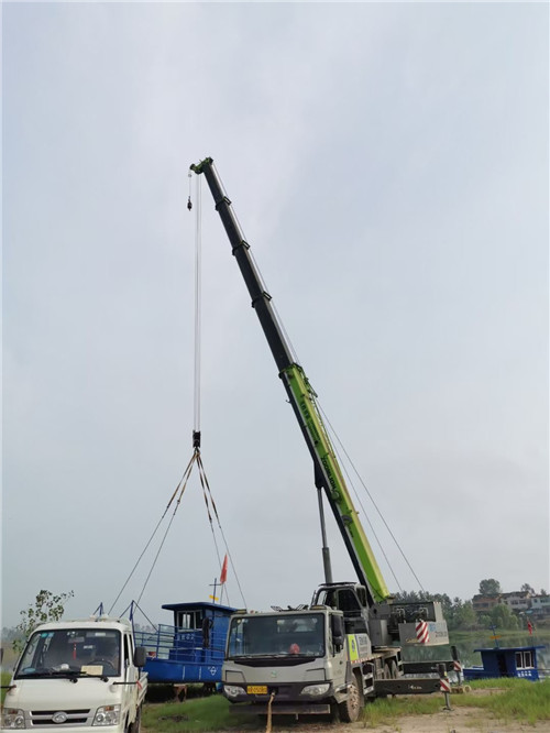 长沙市桥梁建设吊装案例